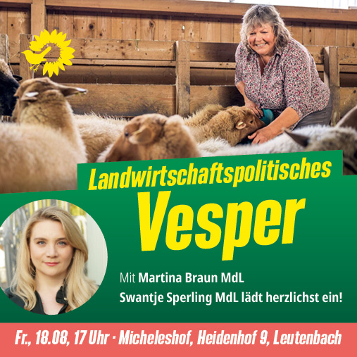 Landwirtschafts-politisches Vesper mit Martina Braun auf dem Micheleshof in Leutenbach