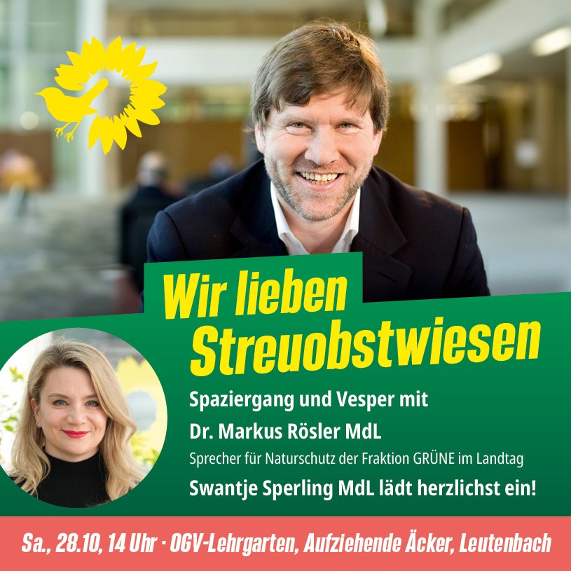 Streuobstwiesen-Spaziergang und Vesper mit Dr. Markus Rösler und Streuobst-Gipfel mit Ralf Nentwich