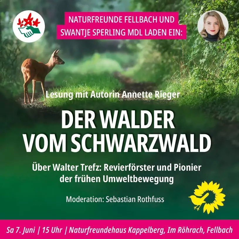 Lesung Annette Maria Rieger: „Der Walder vom Schwarzwald“ über den Förster Walter Trefz