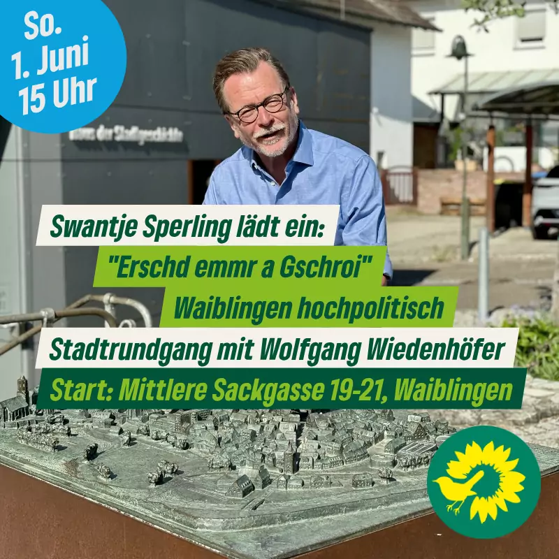 Erschd emmr a Gschroi – Waiblingen hochpolitisch – Stadtrundgang mit Wolfgang Wiedenhöfer