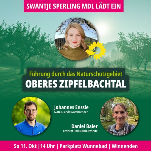 Naturschutz hautnah: Wanderung durchs Obere Zipfelbachtal mit Johannes Enssle