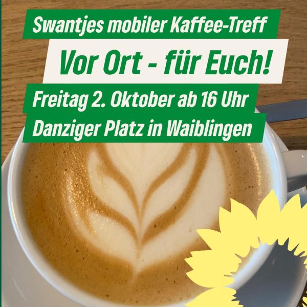 Mobiler Kaffeetreff: Kaffee und Kuchen am Danziger Platz in Waiblingen