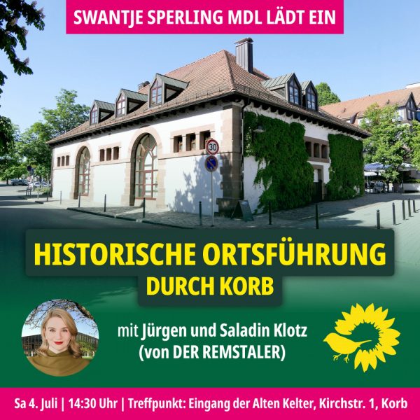 Historische Führung durch Korb mit Jürgen und Saladin Klotz