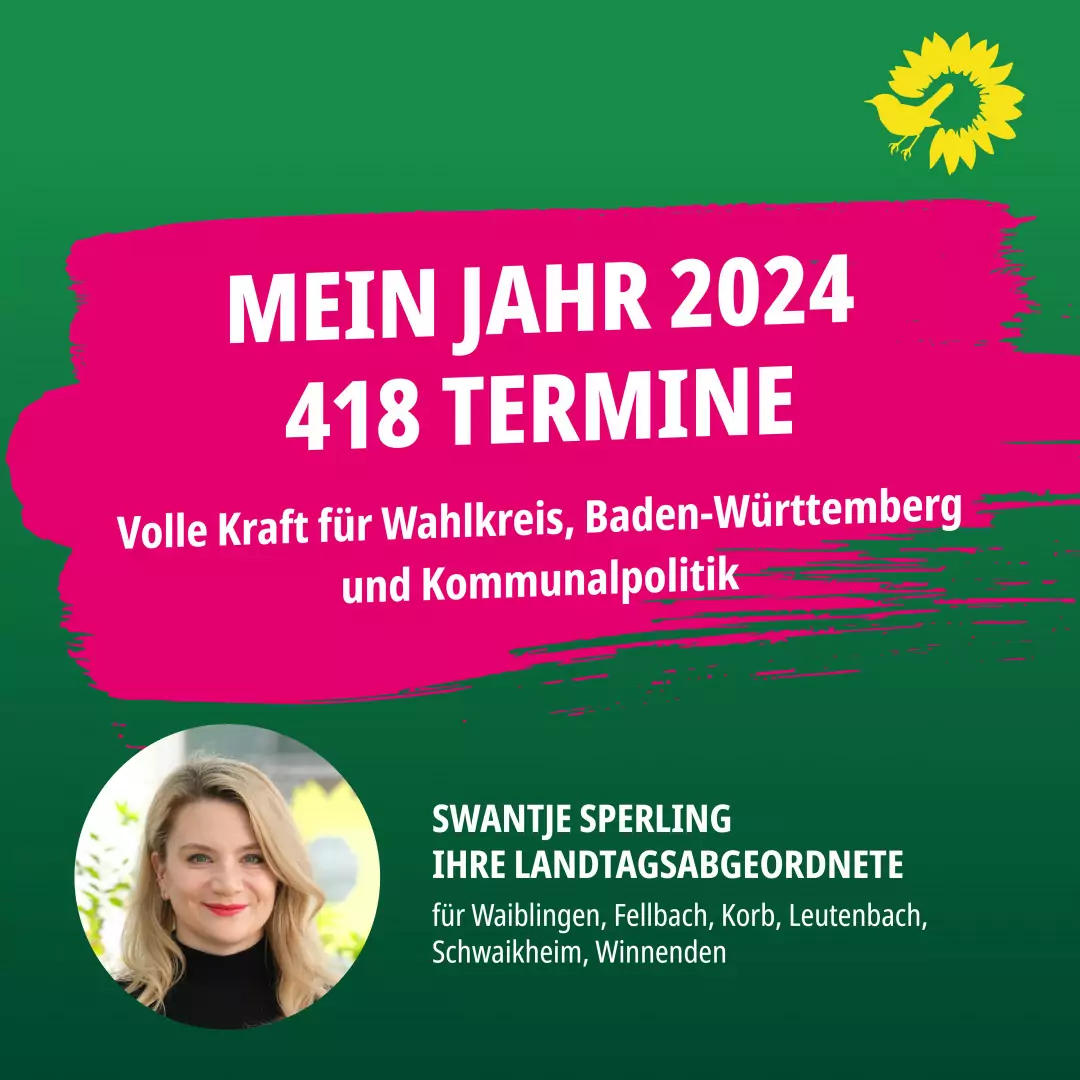 Politischer Rechenschaftsbericht: Mein Jahr 2024 volle Kraft – mit über 418 Terminen