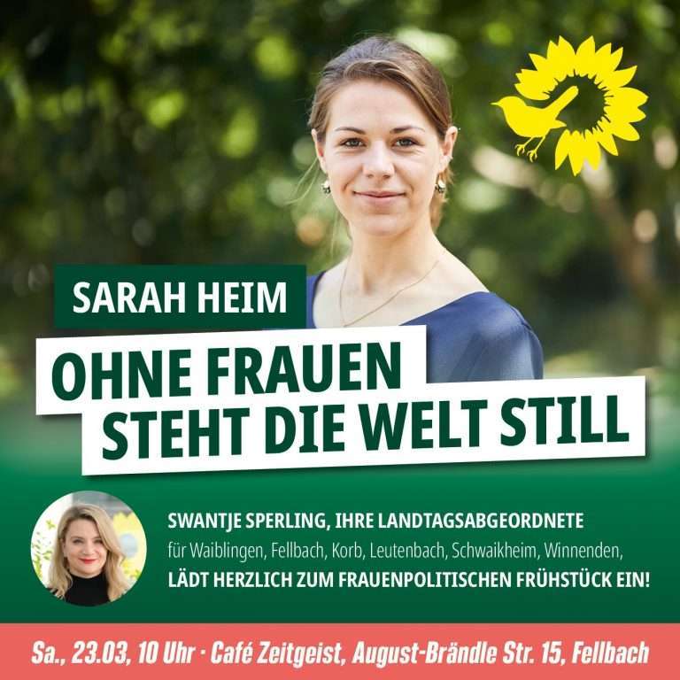 Frauenpolitisches Frühstück mit Sarah Heim: Ohne Frauen steht die Welt still