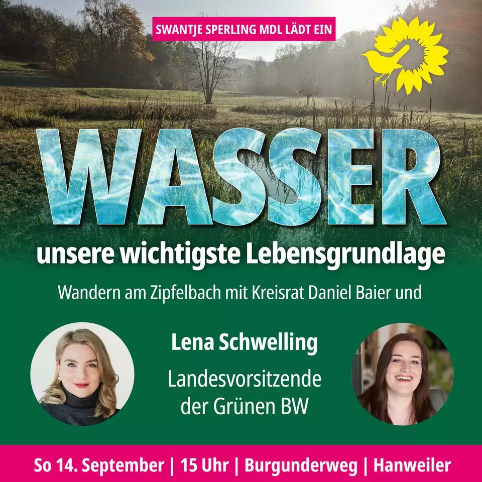 Wandern mit Lena Schwelling: Wasser – unsere wichtigste Lebensgrundlage
