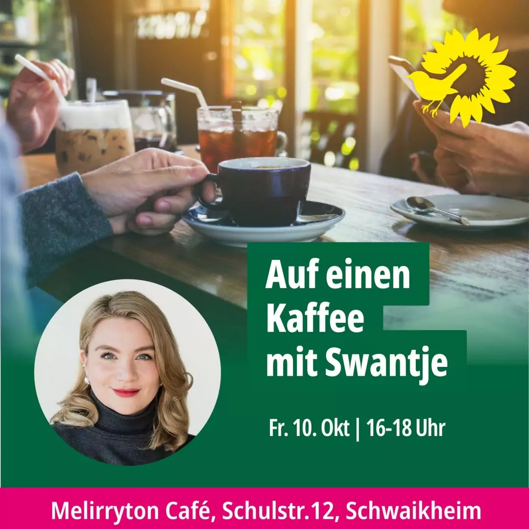 Komm gerne „Auf einen Kaffee mit Swantje“ in Schwaikheim in das Melirryton Café