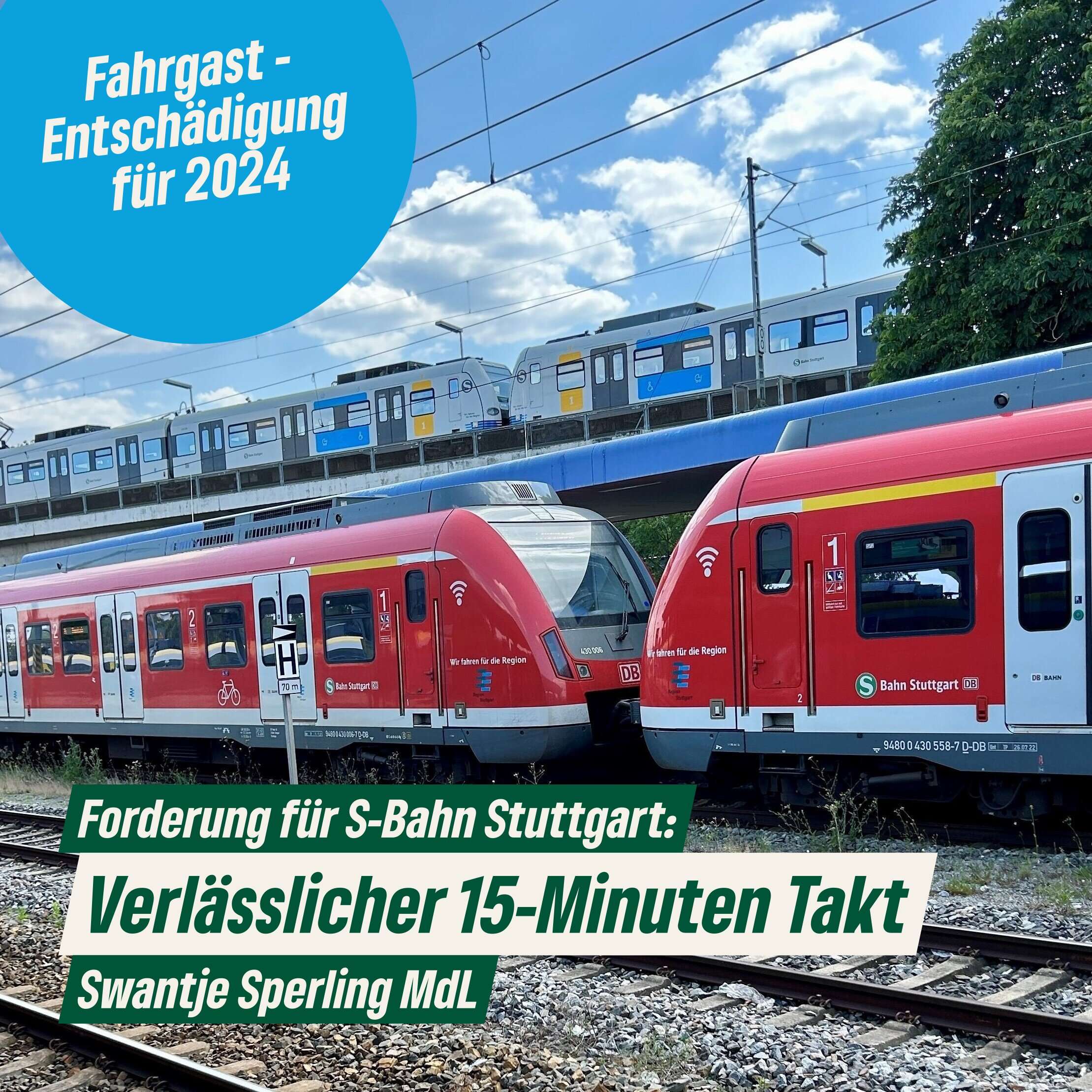 Fahrgast-Entschädigung und verlässlicher Takt bei der S-Bahn Stuttgart