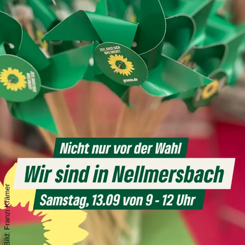 „Nicht nur vor der Wahl“ Infostand in Nellmersbach mit Iris Lanwer und Marus Lenz