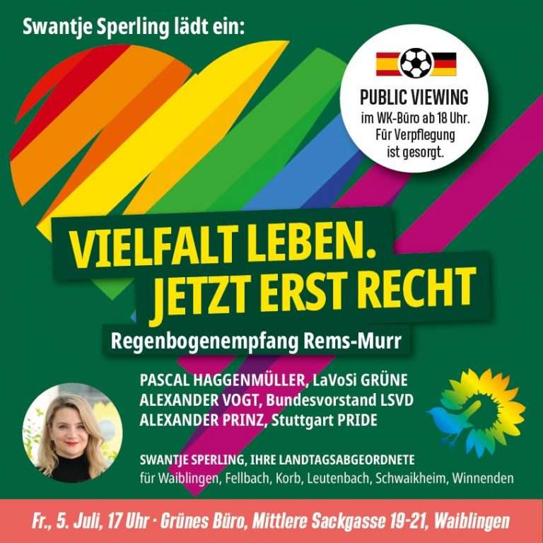 Regenbogenempfang mit Pascal Haggenmüller, Alexander Vogt, Alexander Prinz und Detlef Raasch