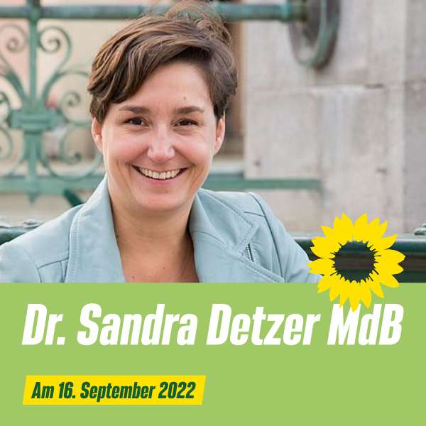 “Zukunft Rohstoff” mit Dr. Sandra Detzer MdB und Swantje Sperling MdL. Am 16. September um 19 Uhr im Bistro Zeitgeist in Fellbach